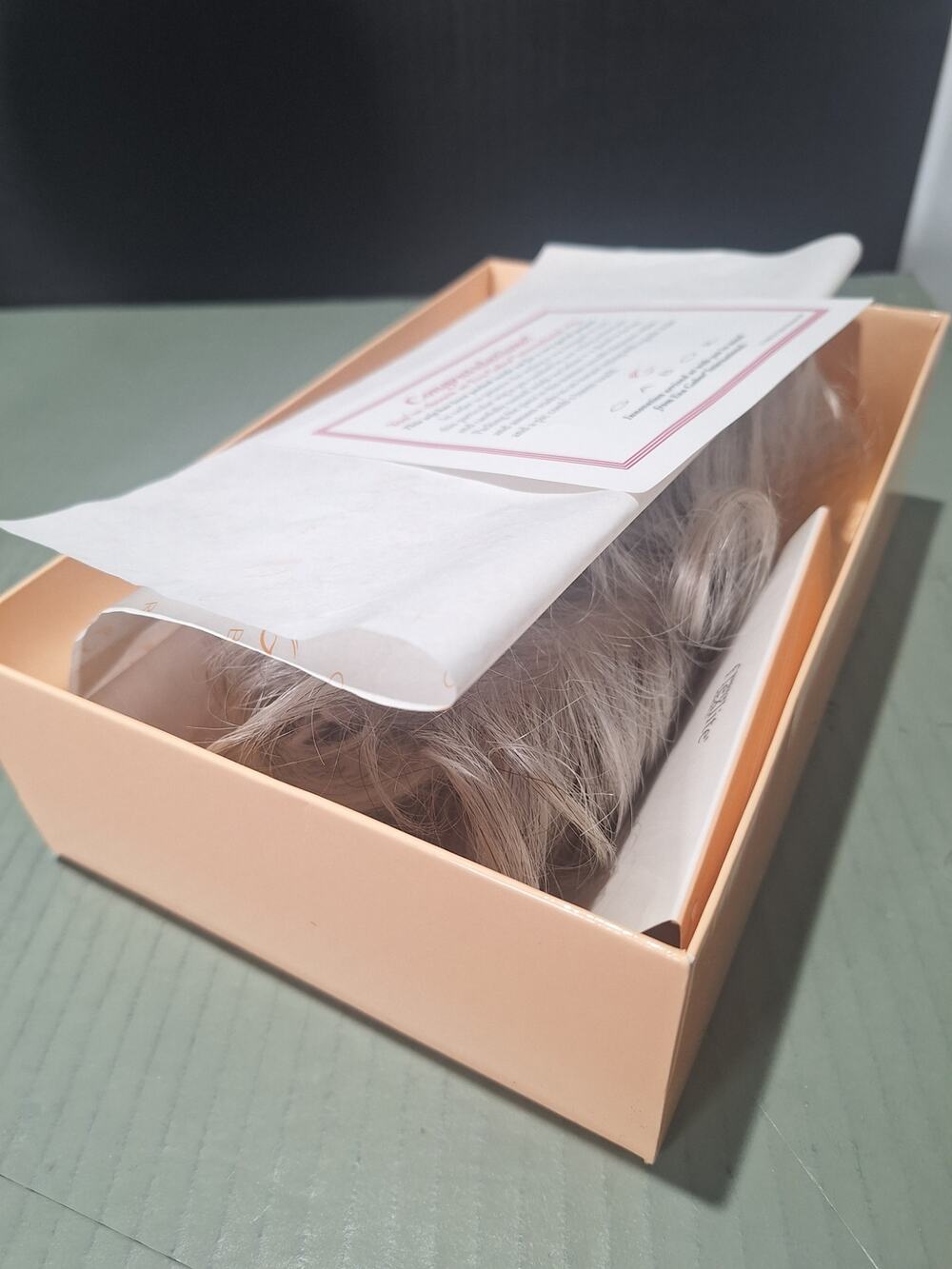 Eva Gabor Wiglet Hairpiece G60+ Burnished Snow Gray Silver Synthetic w/ Box